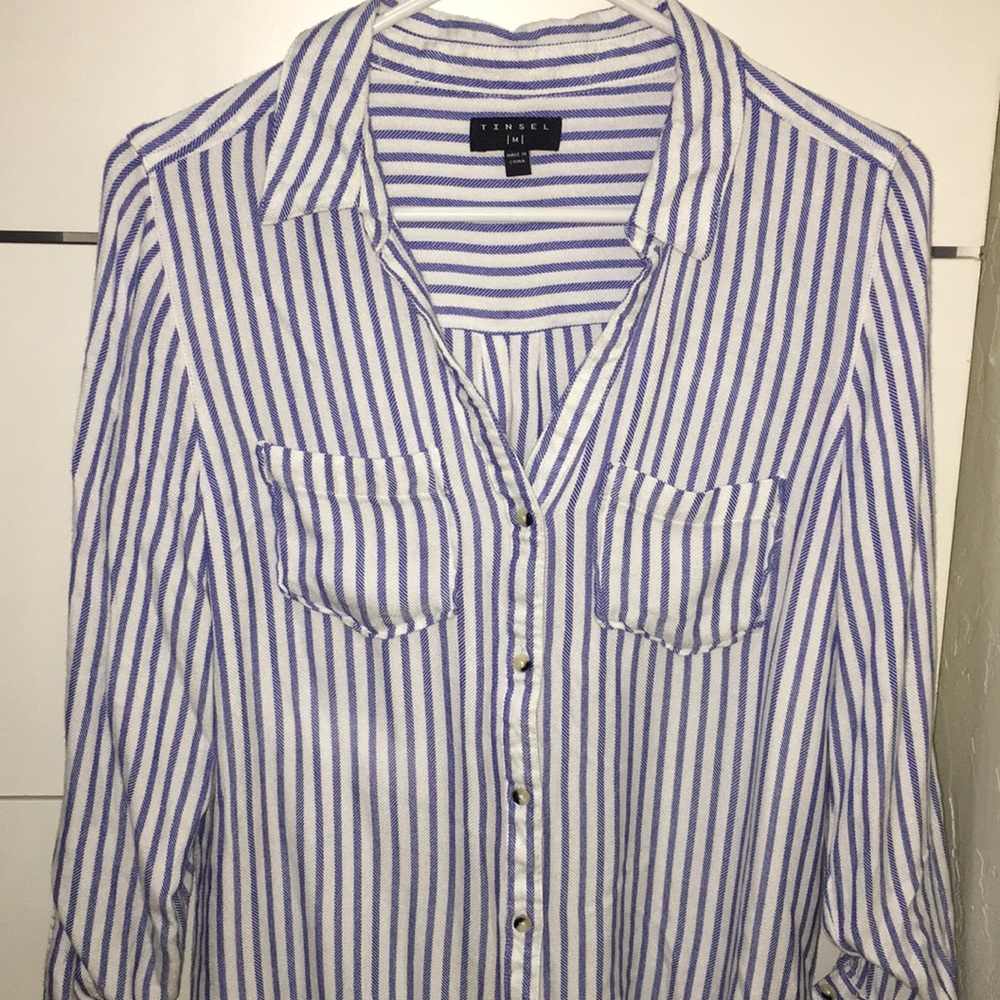 Tinsel Hattie Button down top